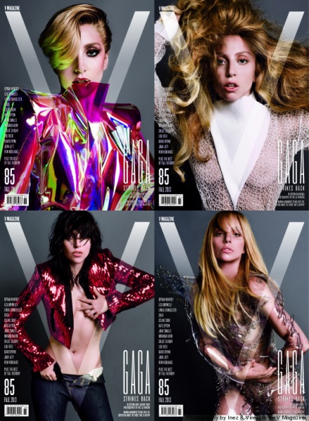 fot. Inez & Vinoodh / Lady Gaga na 4 okładkach Interview Magazine - wrzesień 2013